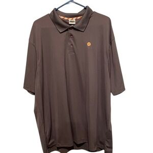 Volunteer Traditions Tennessee Tri-Star Polo Shirt Mens 2XL Gray Golf